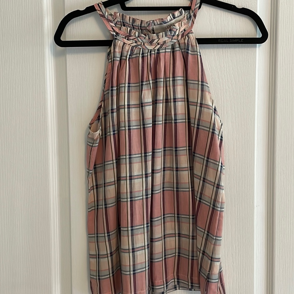Pink top from Loft